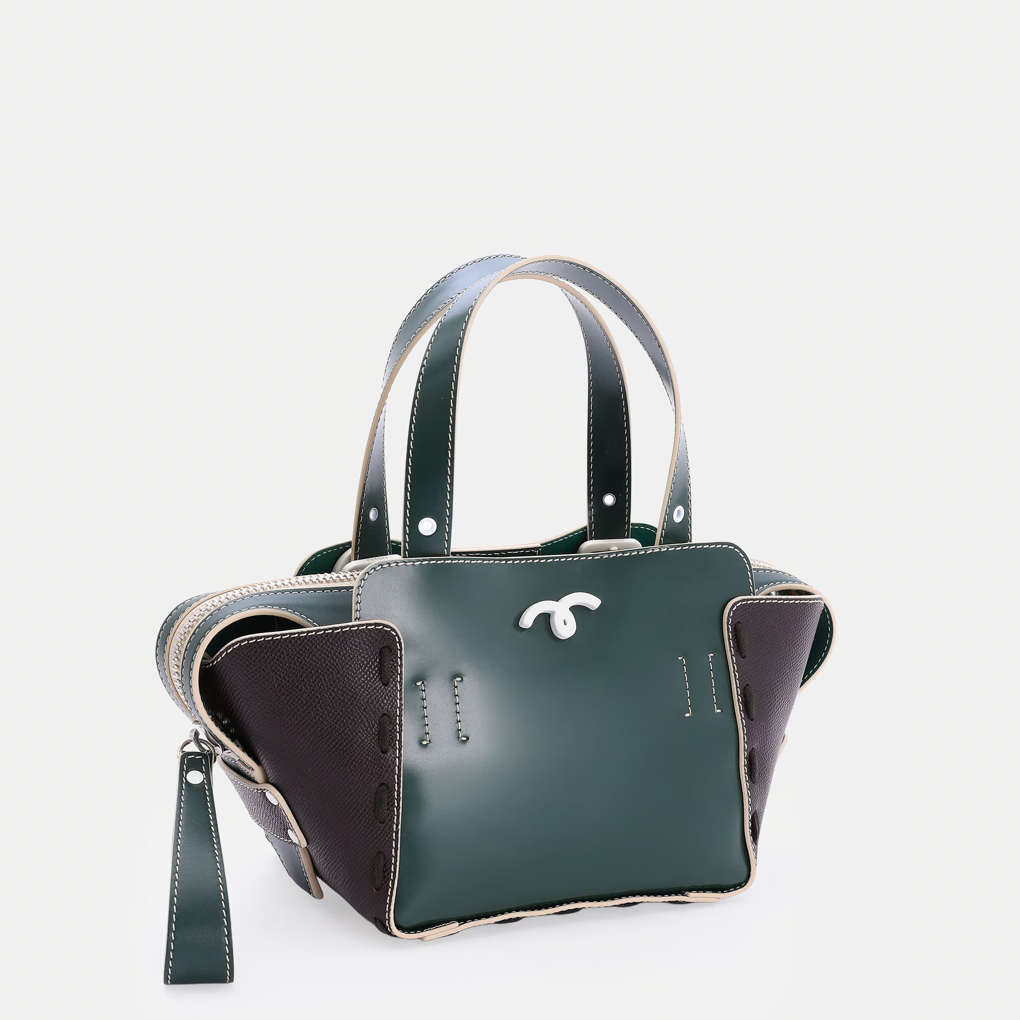 Margherita Bag S Bottle Green/Dark Brown