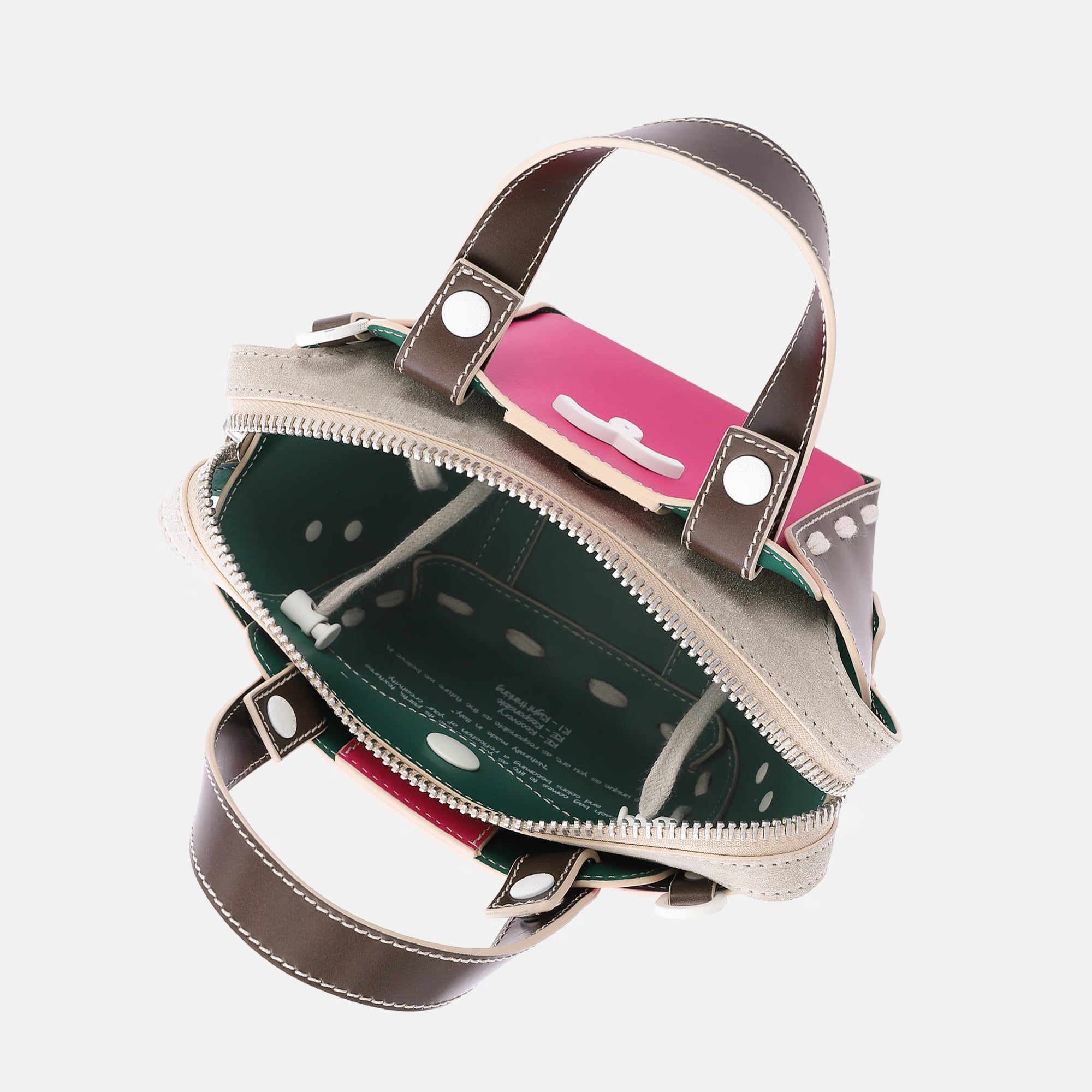 Borsa Margherita XS Rosa Fucsia/Moro