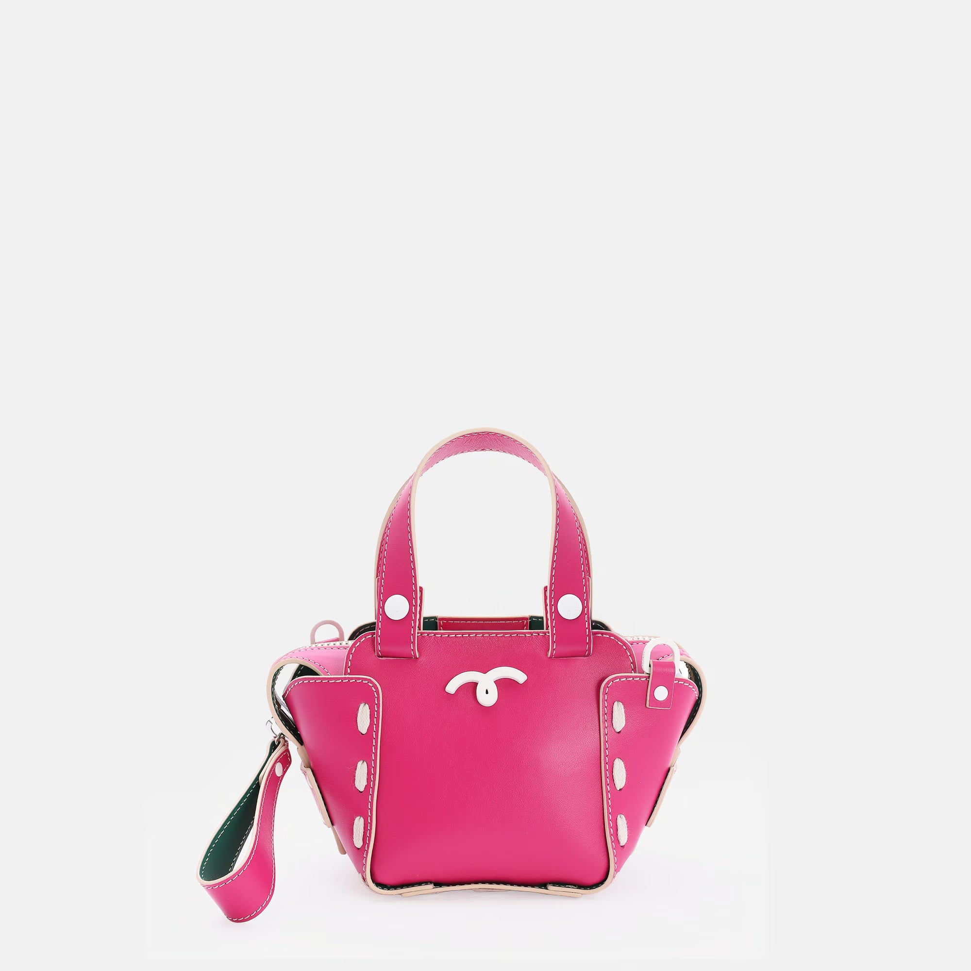 Margherita Bag XS Fuchsia Pink/White Details