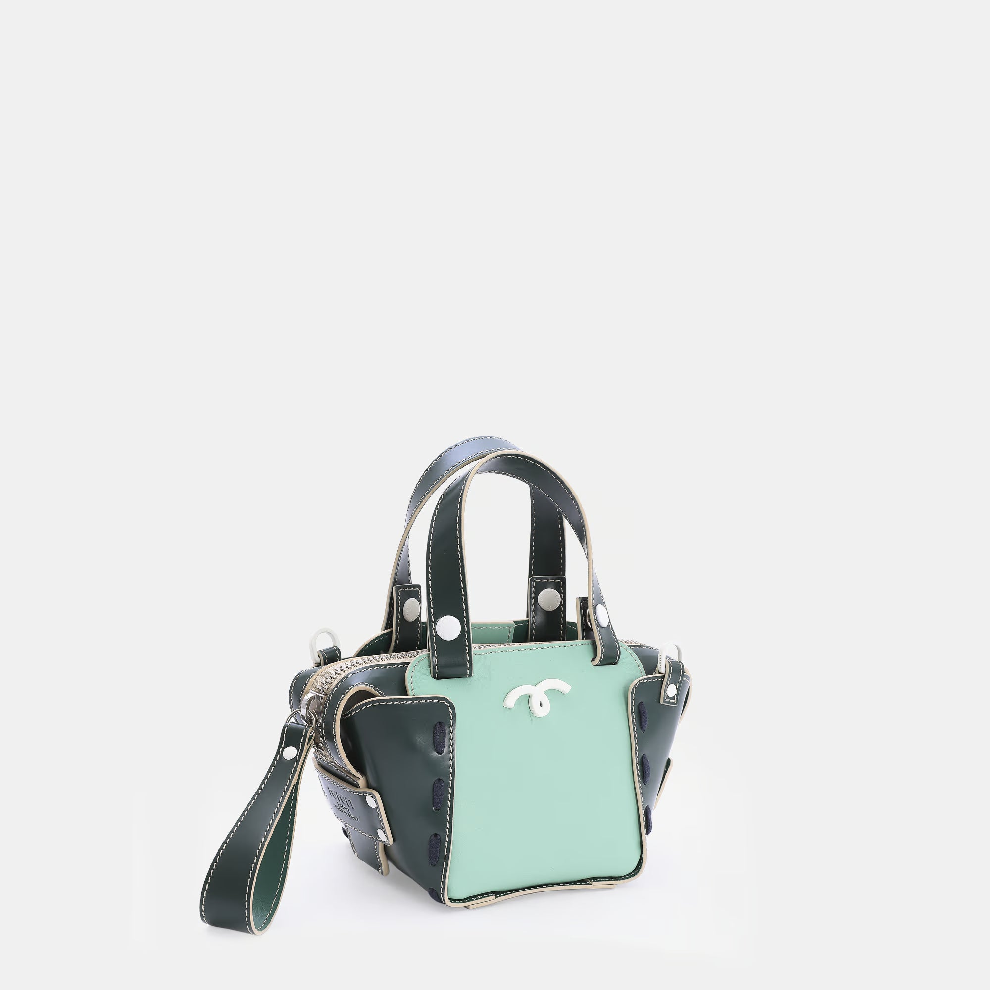 Margherita Bag XS Aquamarine/Bottle Green