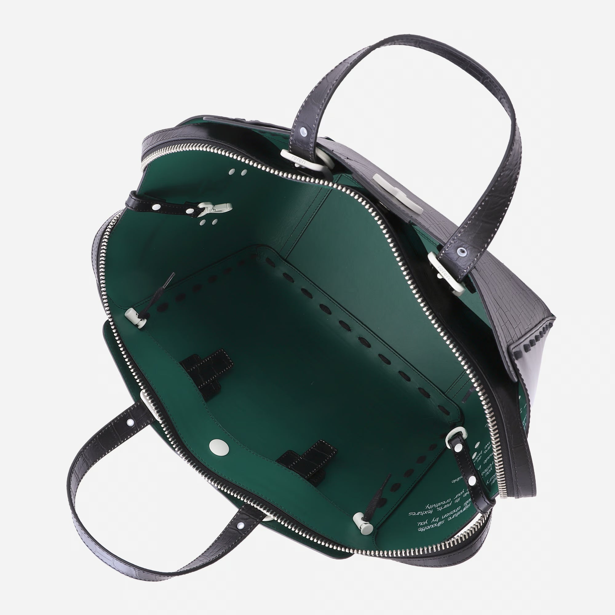 Borsa Margherita L Nero Cocco/Liscio