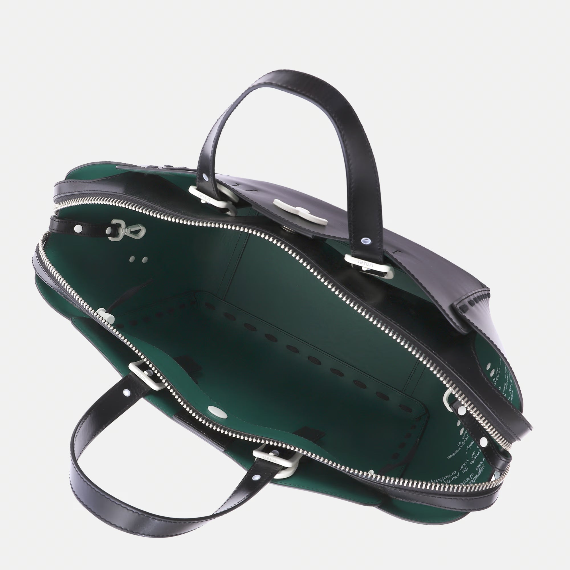 Borsa Margherita L Total Black Liscio