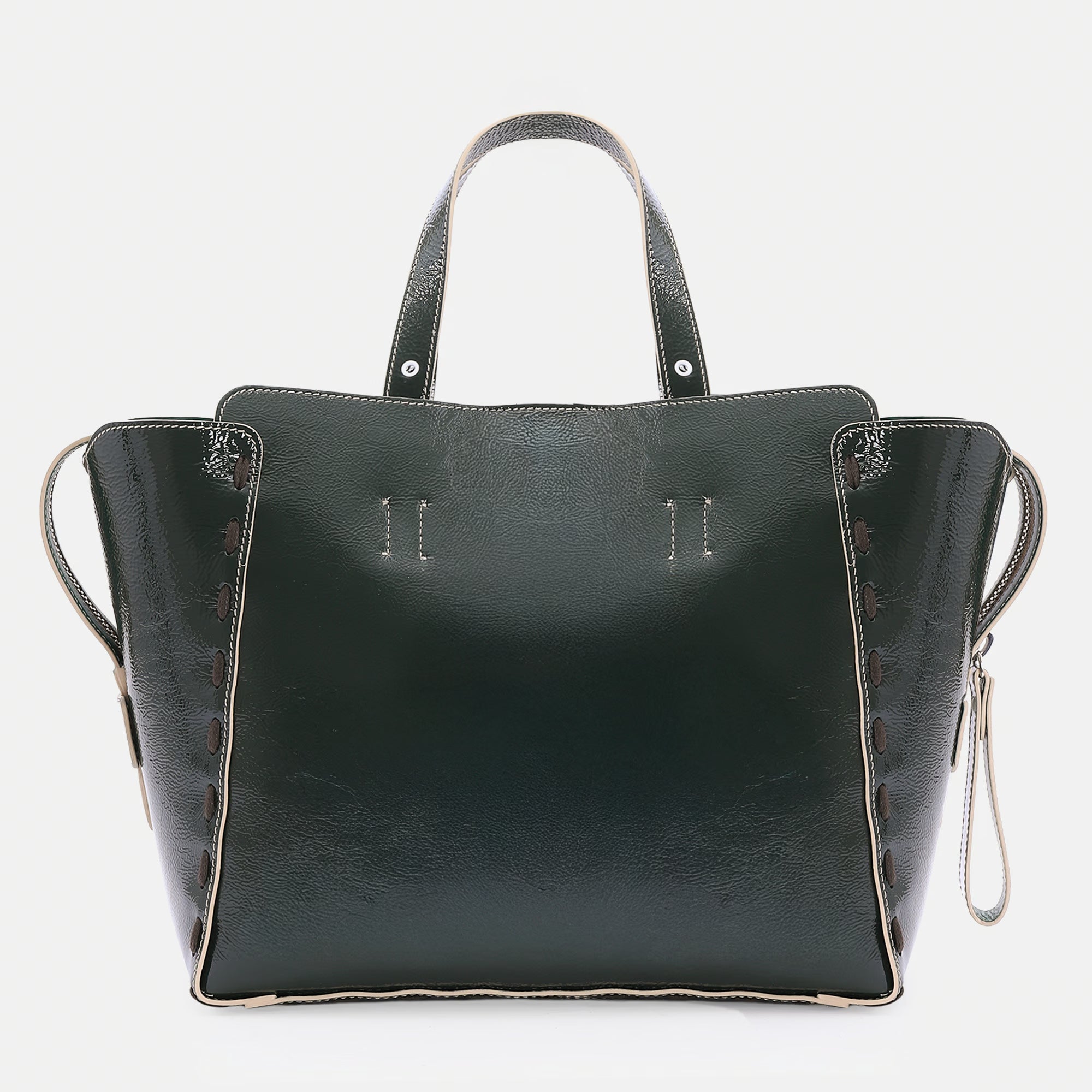 Borsa Margherita L Verde Bottiglia Naplak