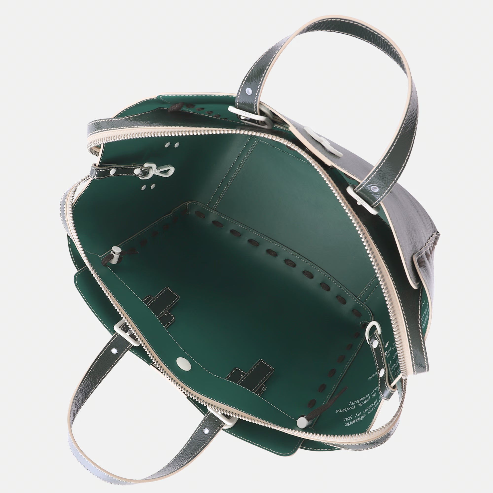 Borsa Margherita L Verde Bottiglia Naplak