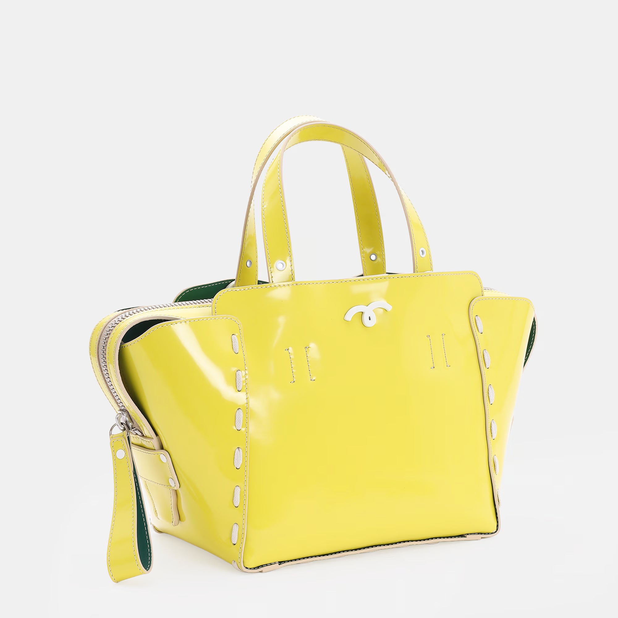 Borsa Margherita M Giallo Fluo