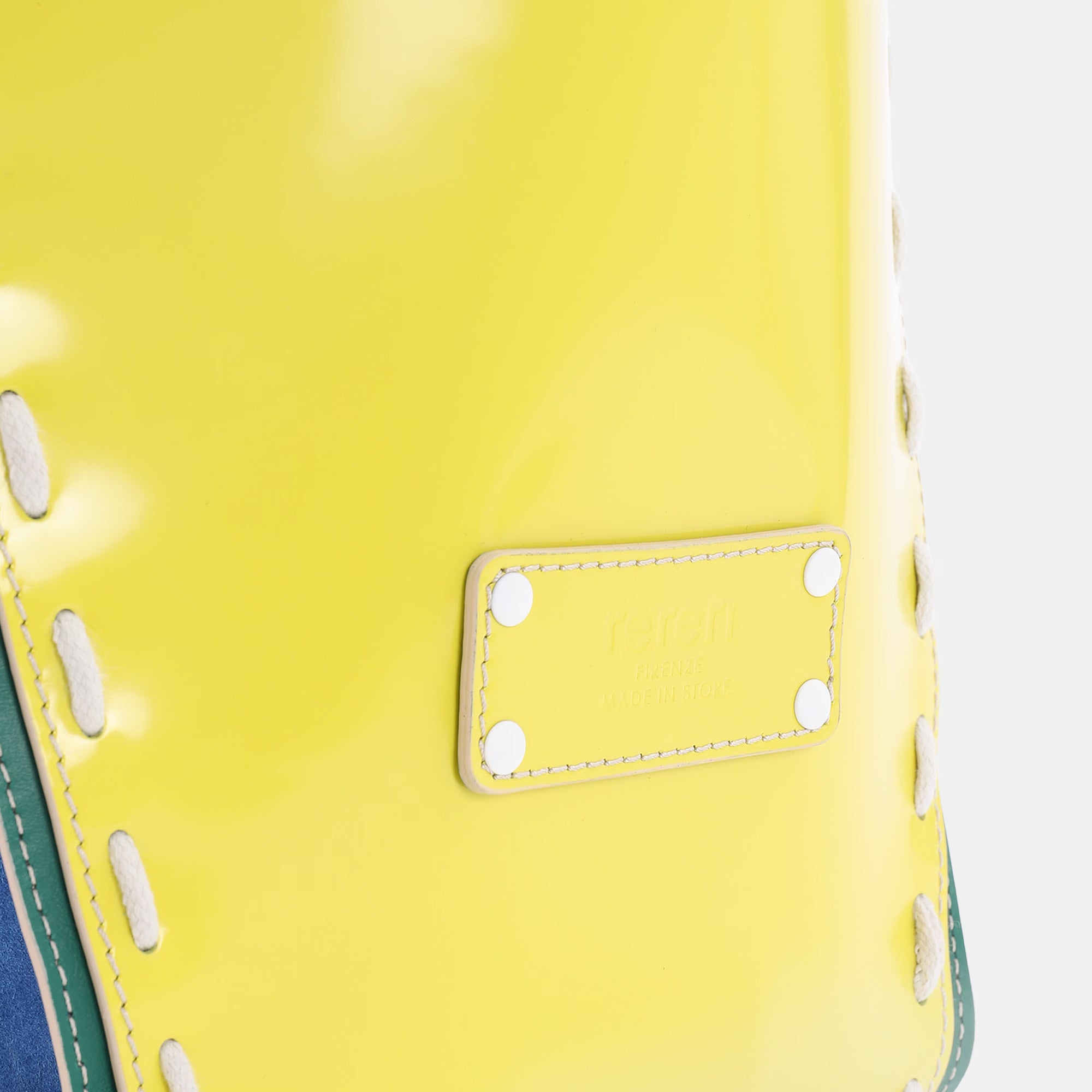 Borsa Fede M Bluette/Giallo Fluo