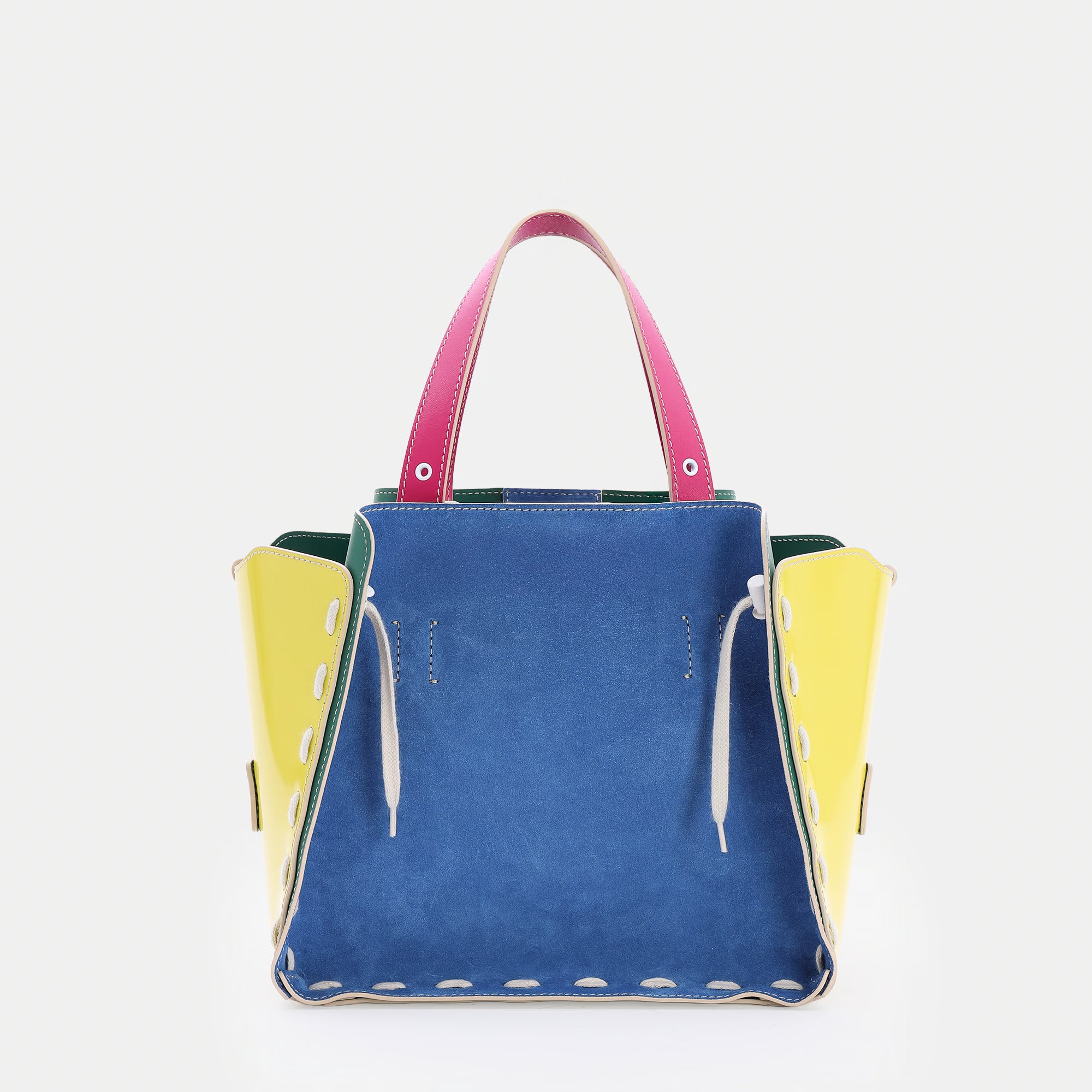 Borsa Fede M Bluette/Giallo Fluo