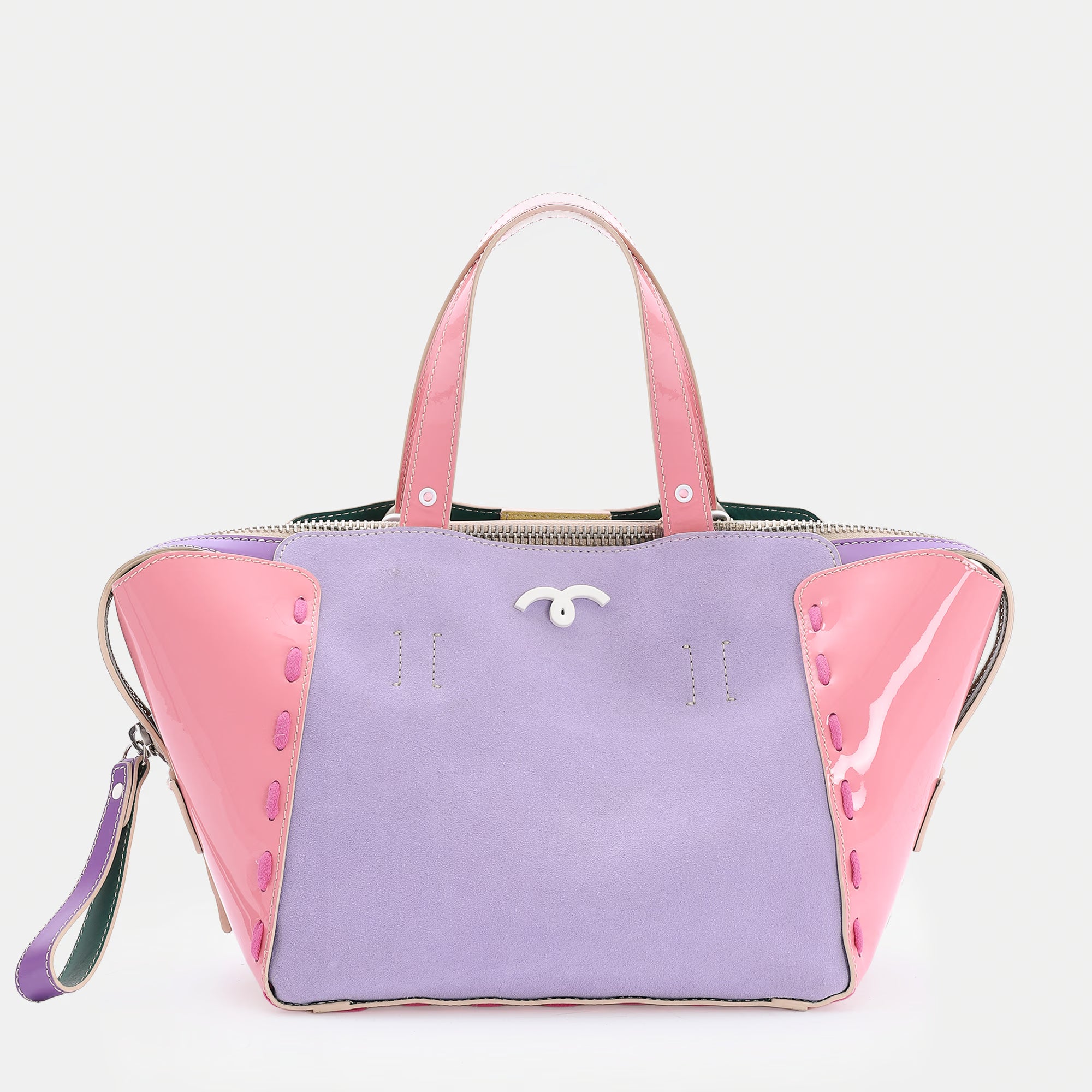 Borsa Margherita M Lilla/Giallo/Rosa