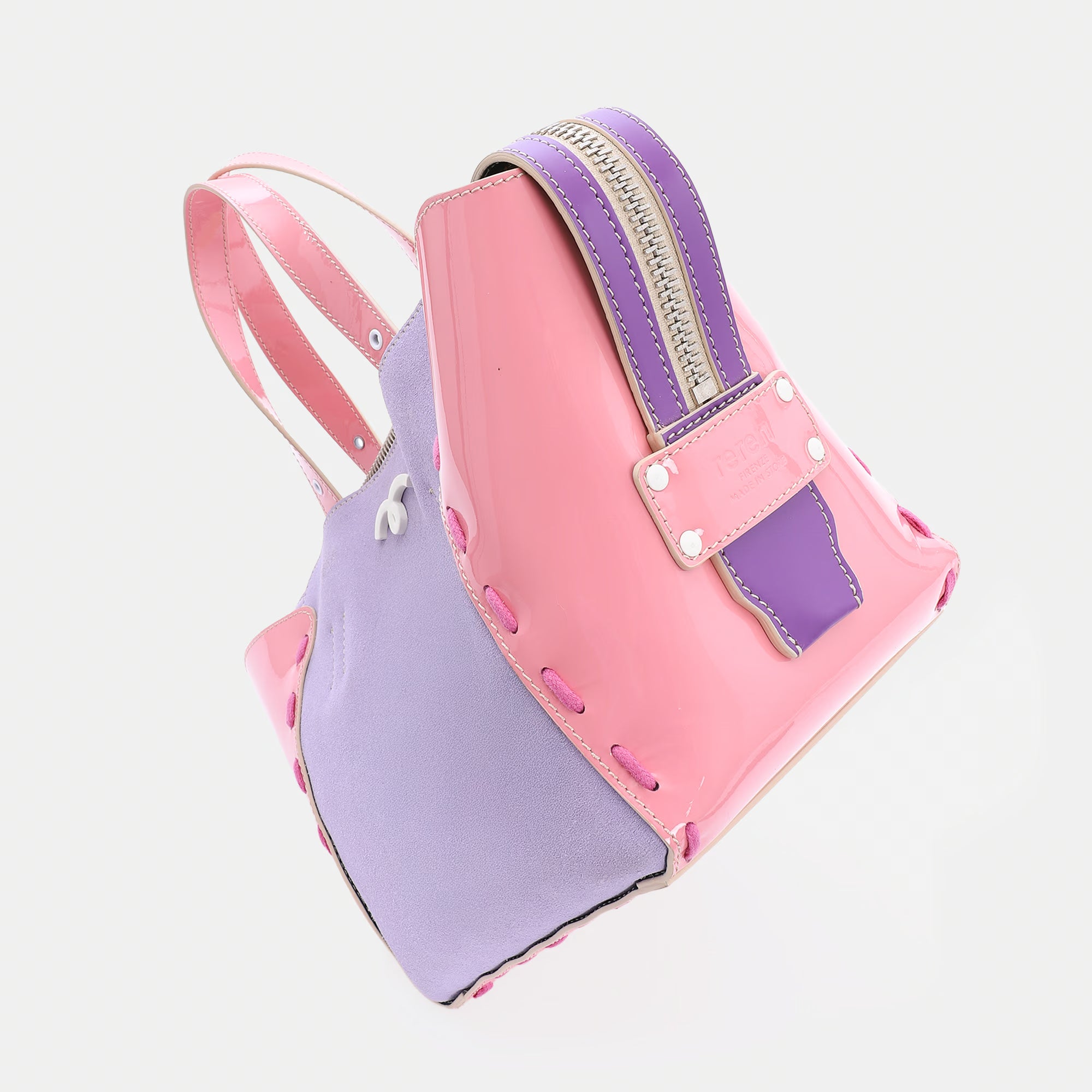 Borsa Margherita M Lilla/Giallo/Rosa