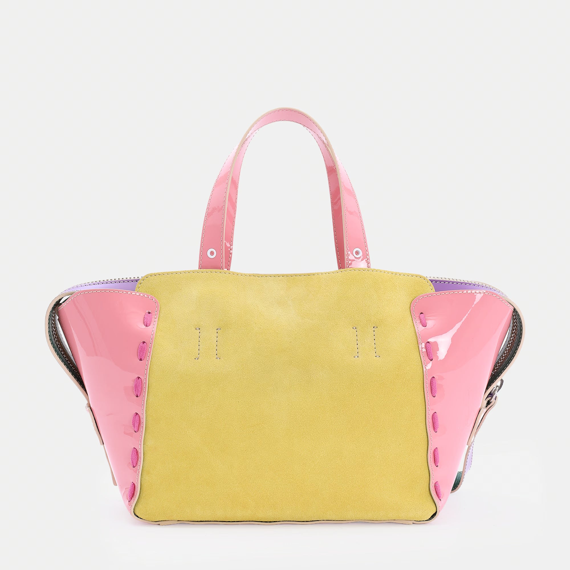 Borsa Margherita M Lilla/Giallo/Rosa