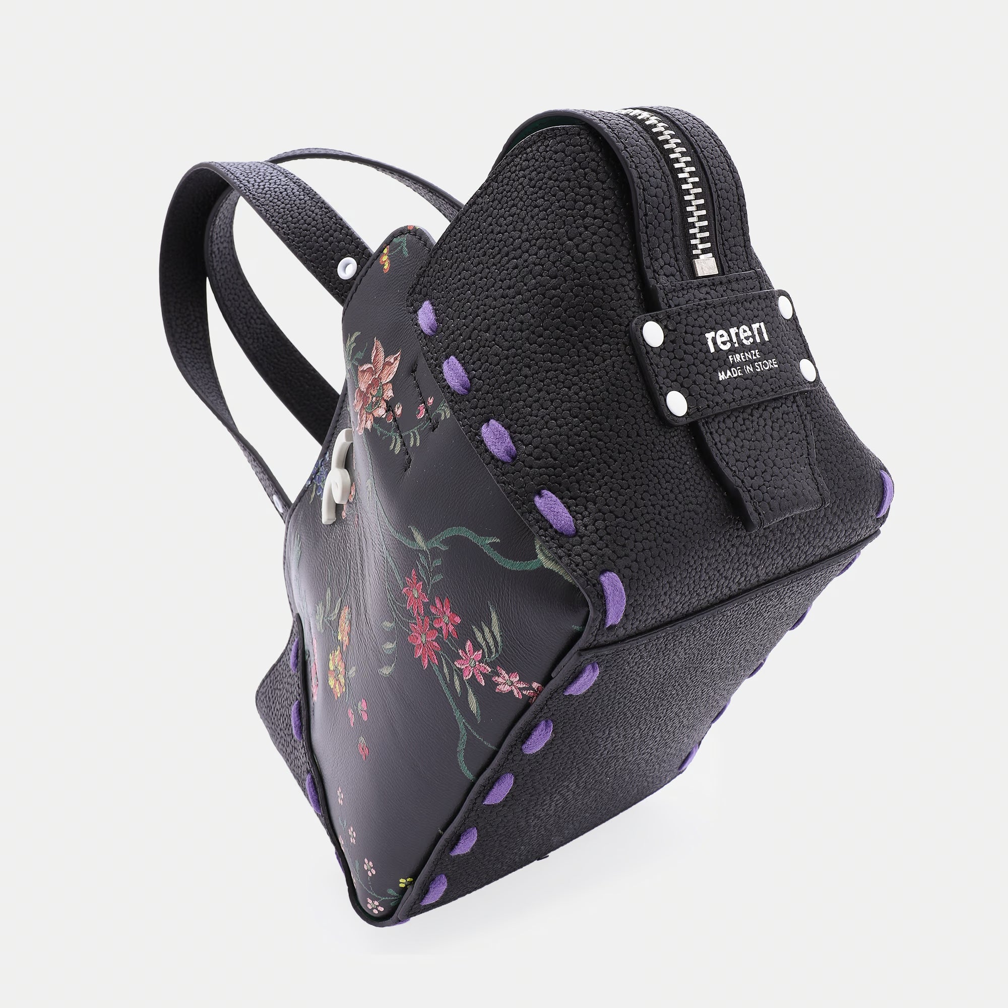 Margherita Bag S Total Black Flore'