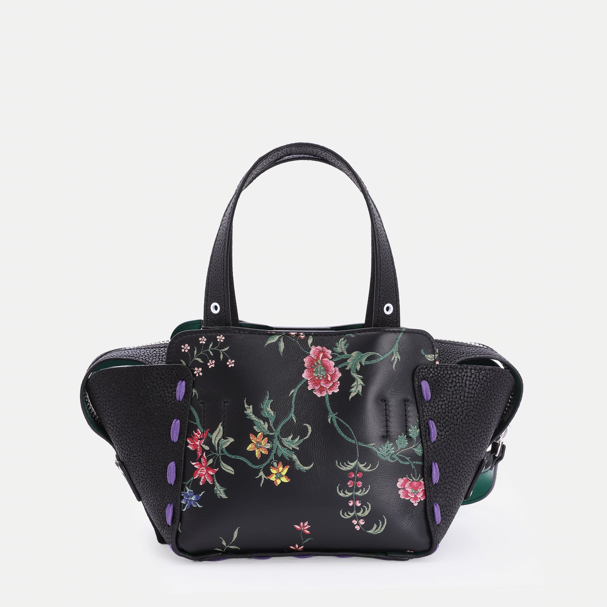 Margherita Bag S Total Black Flore'