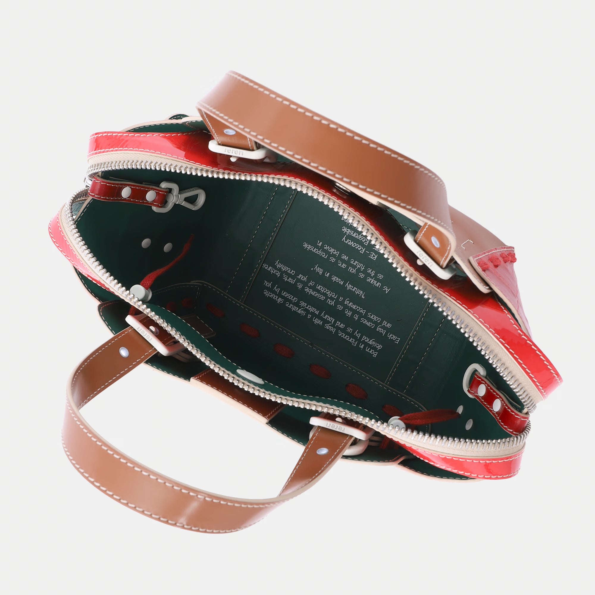 Margherita Bag S Tobacco/Red