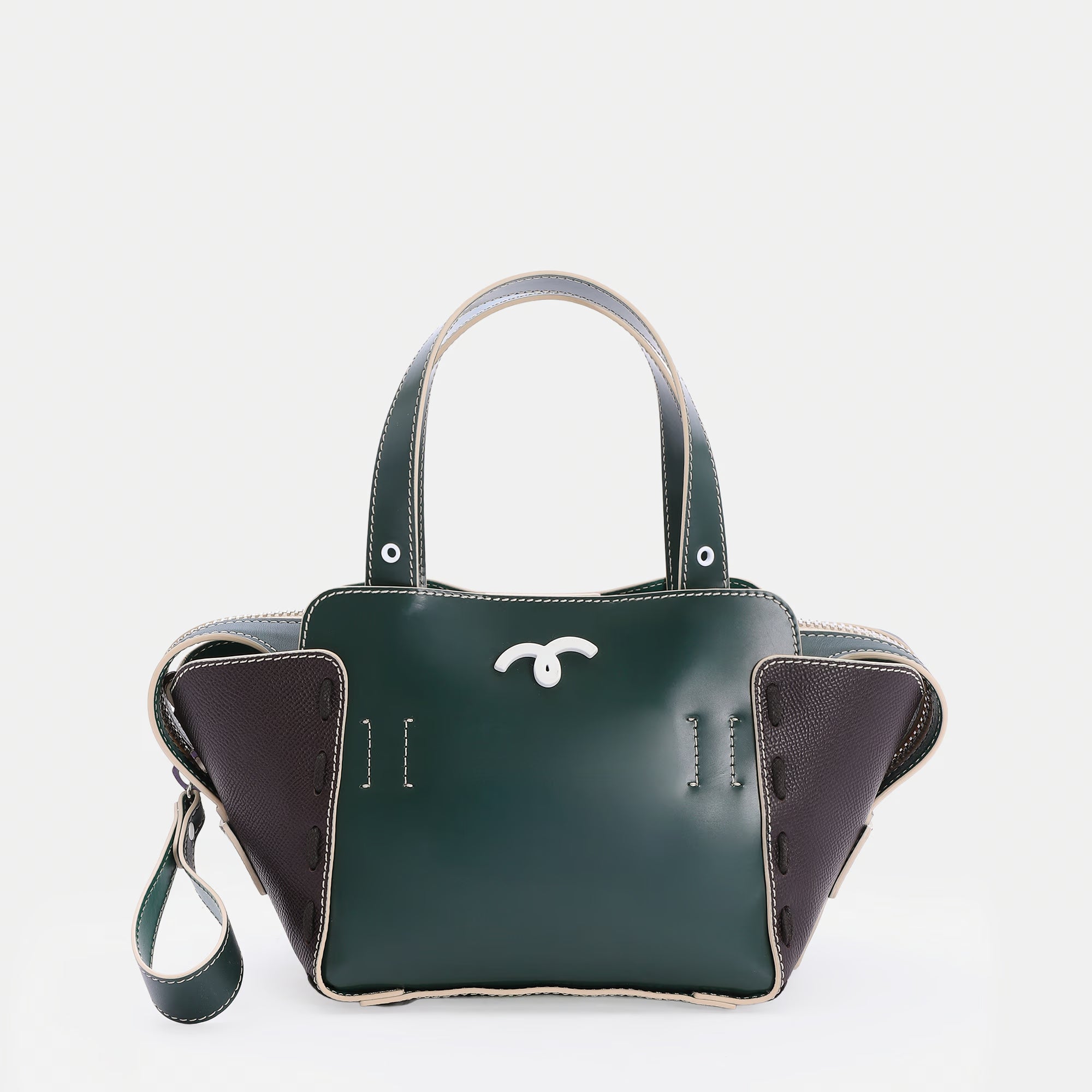 Margherita Bag S Bottle Green/Dark Brown
