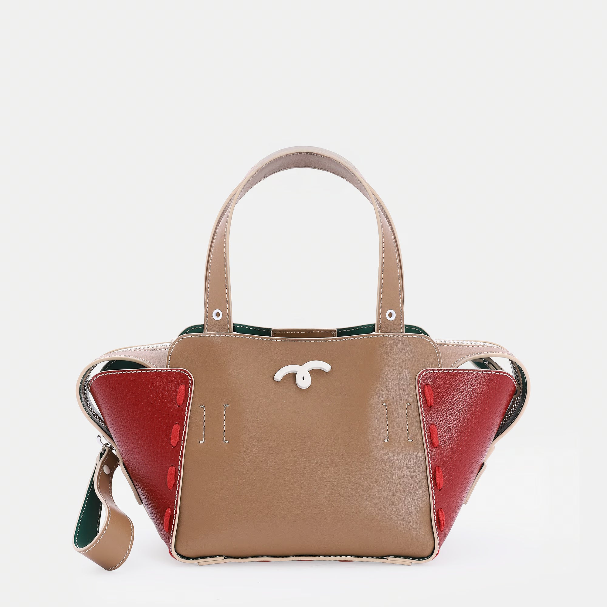 Margherita Bag S Ecru/Red