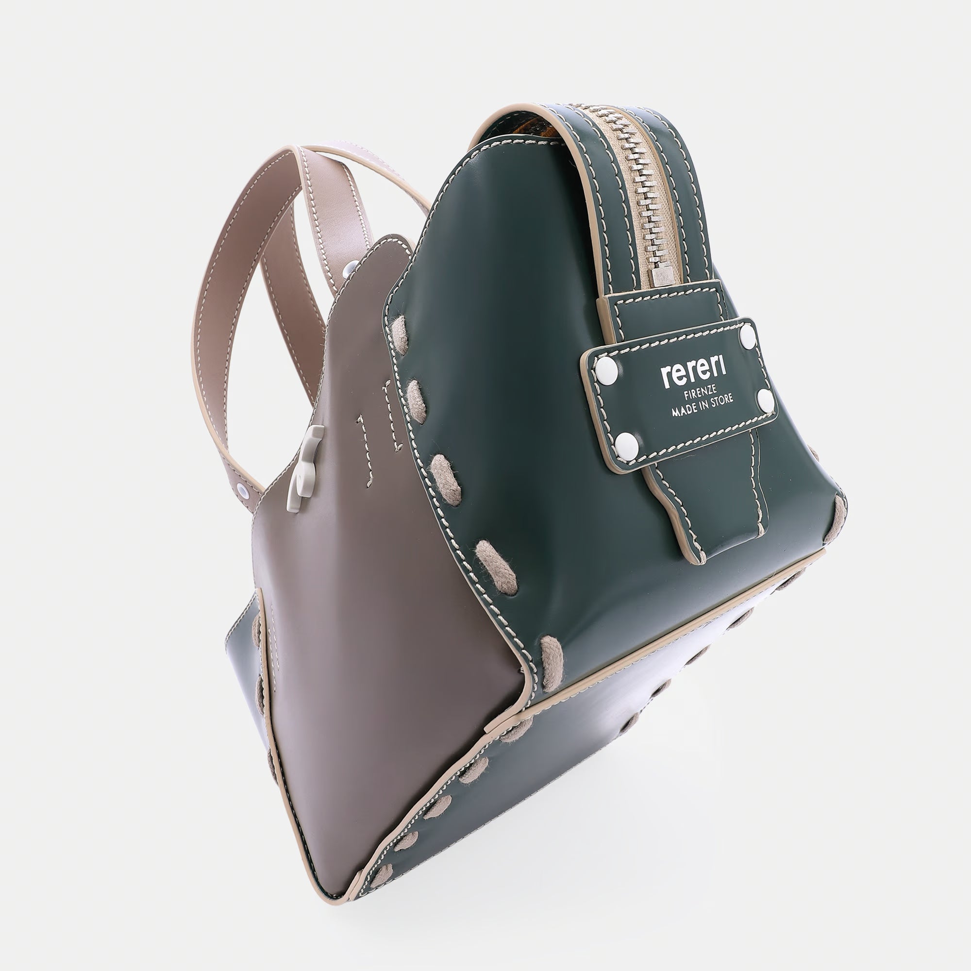 Borsa Margherita S Fango/Beige/Verde Bottiglia