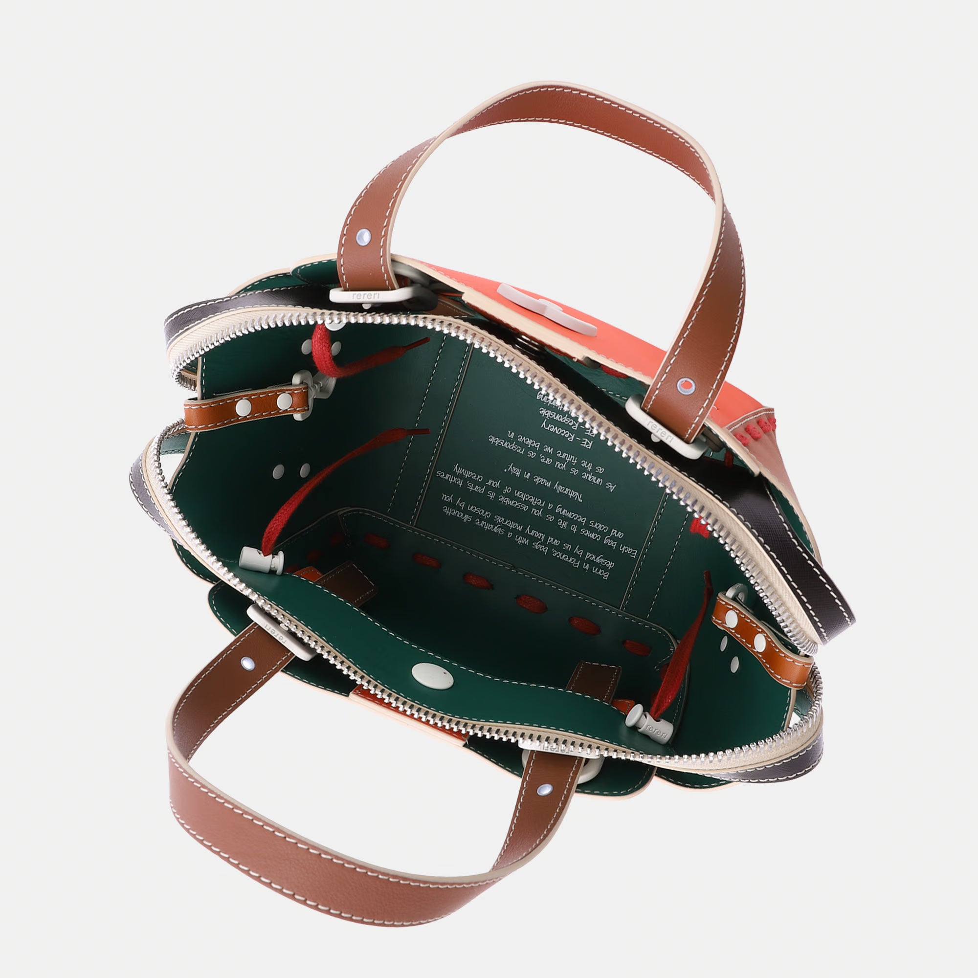 Borsa Margherita S Salmone/Tabacco