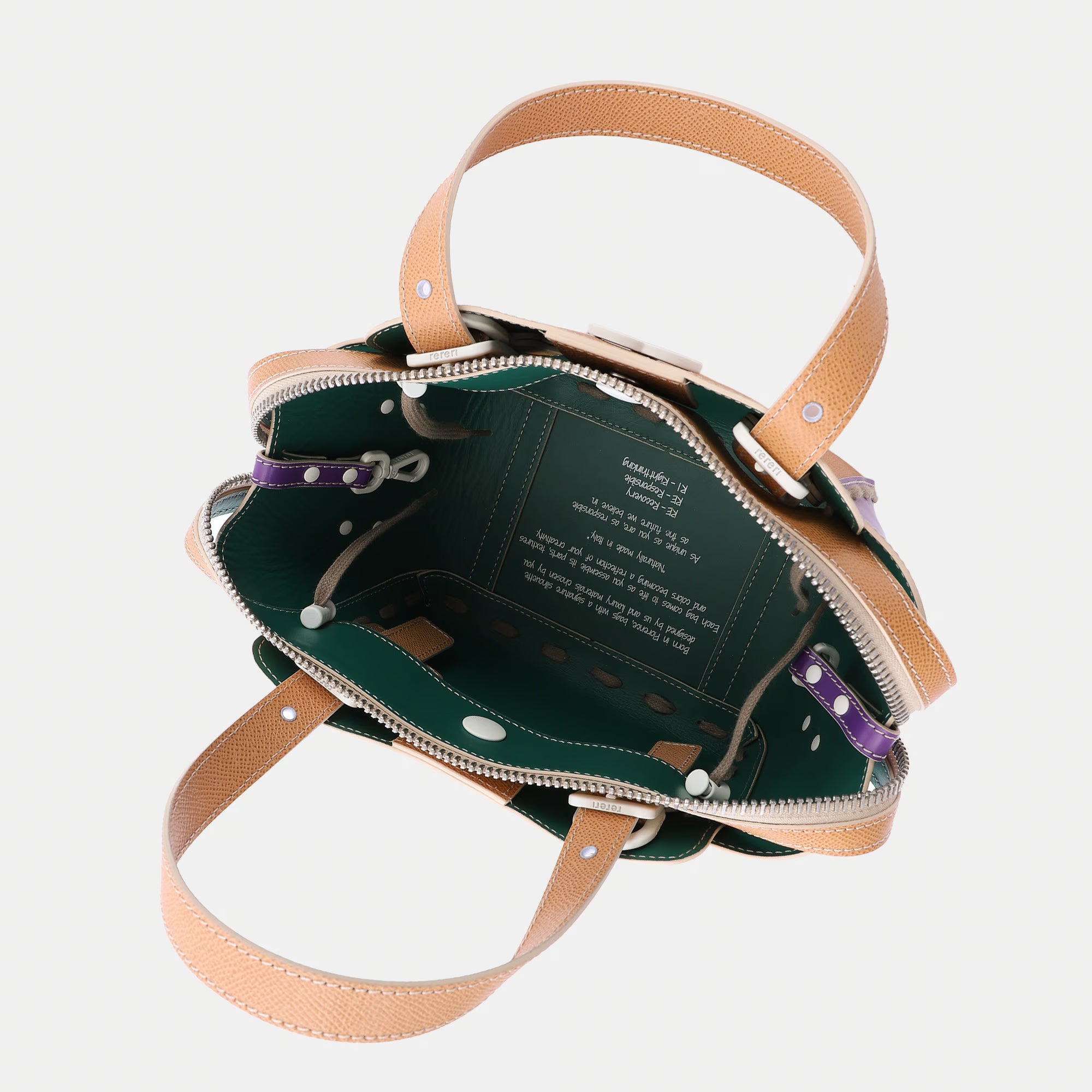 Borsa Margherita S Tabacco/Viola