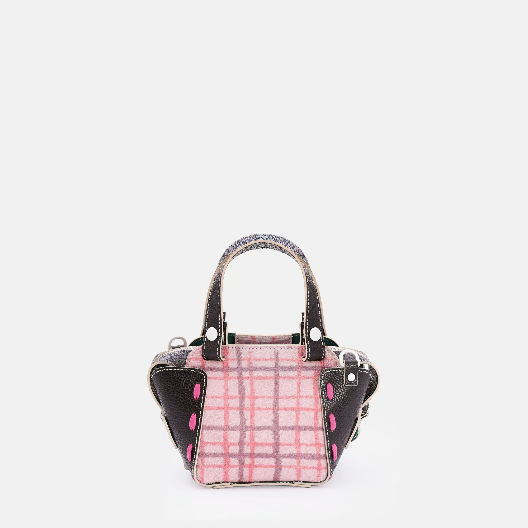 Borsa Margherita XS Cavallino Rosa Check/Moro