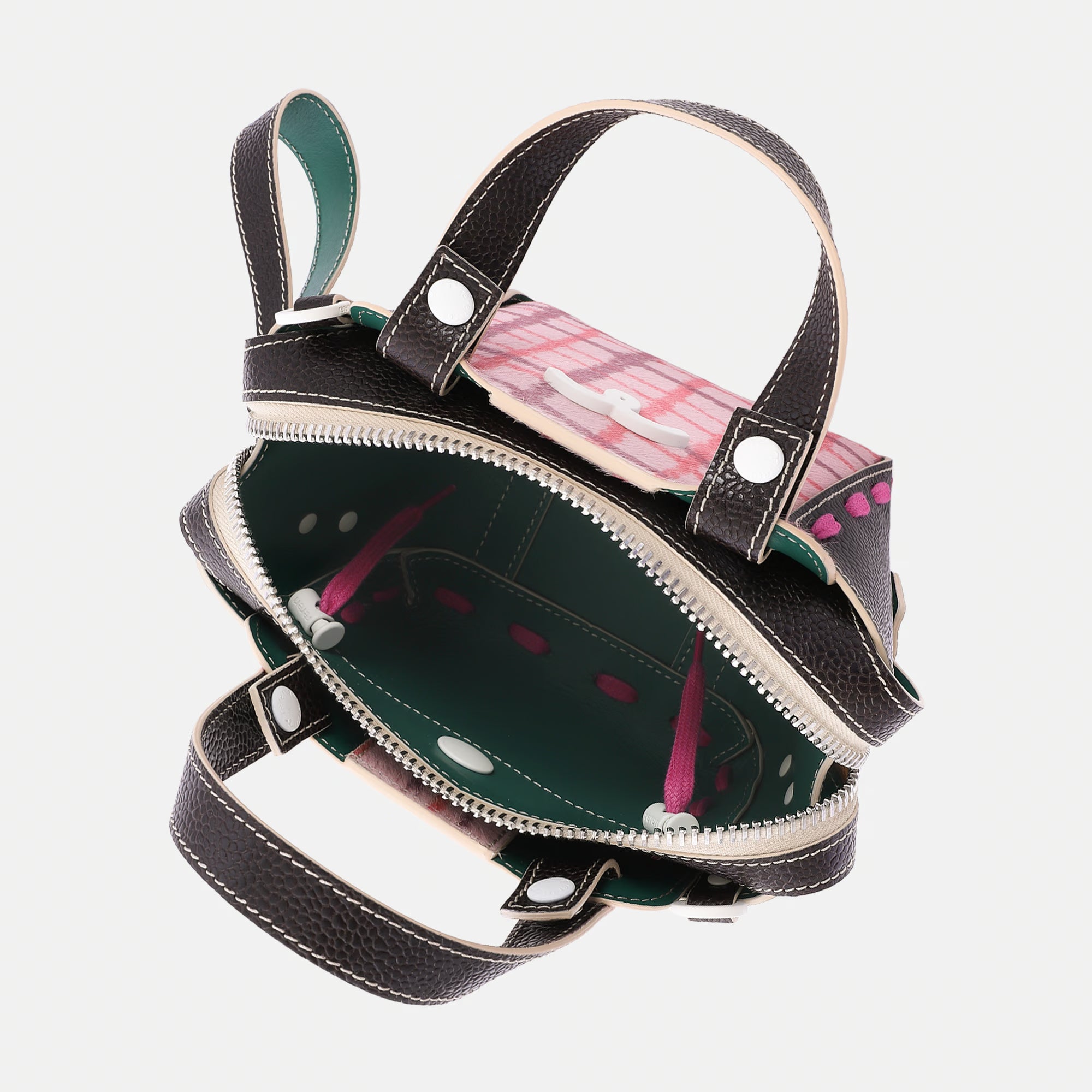 Borsa Margherita XS Cavallino Rosa Check/Moro