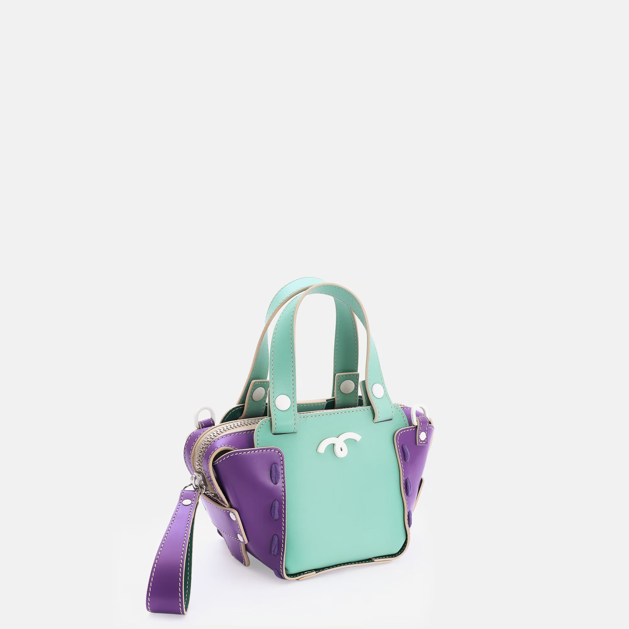 Margherita Bag XS Mint Green/Purple