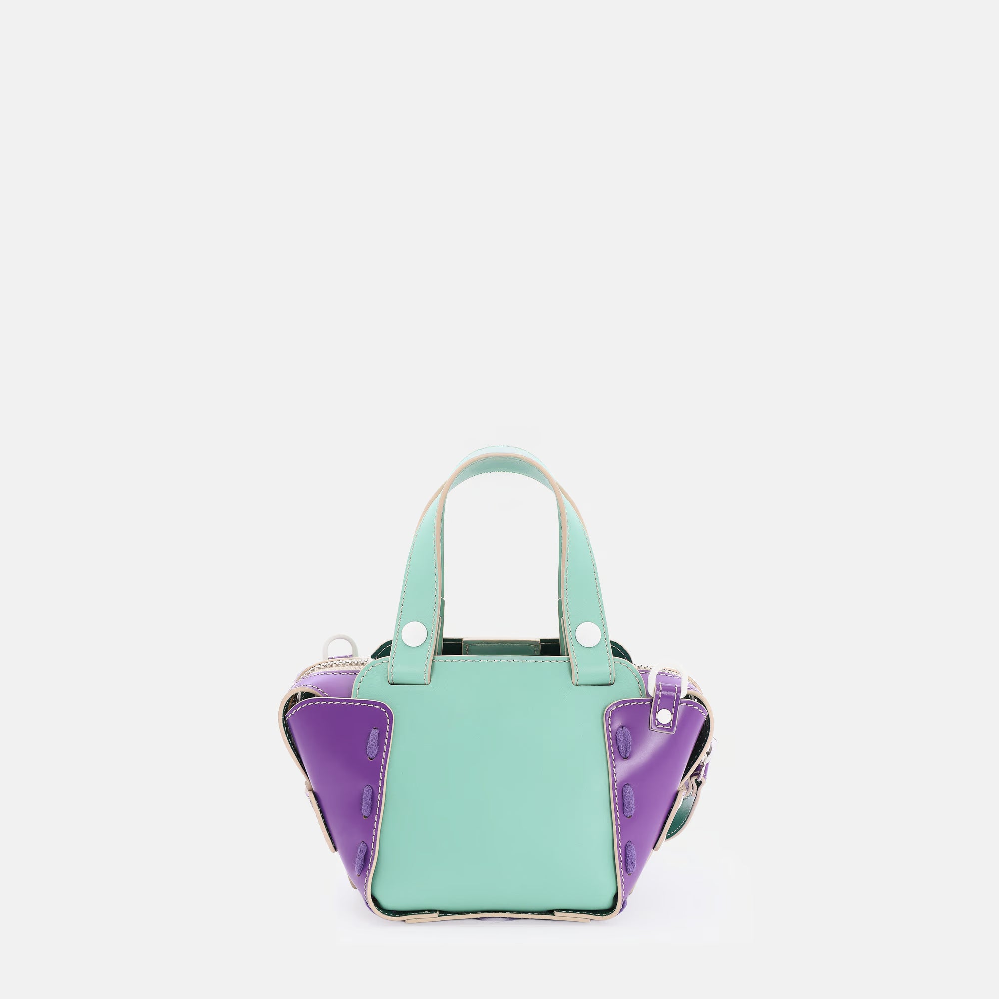 Borsa Margherita XS Verde Menta/Viola
