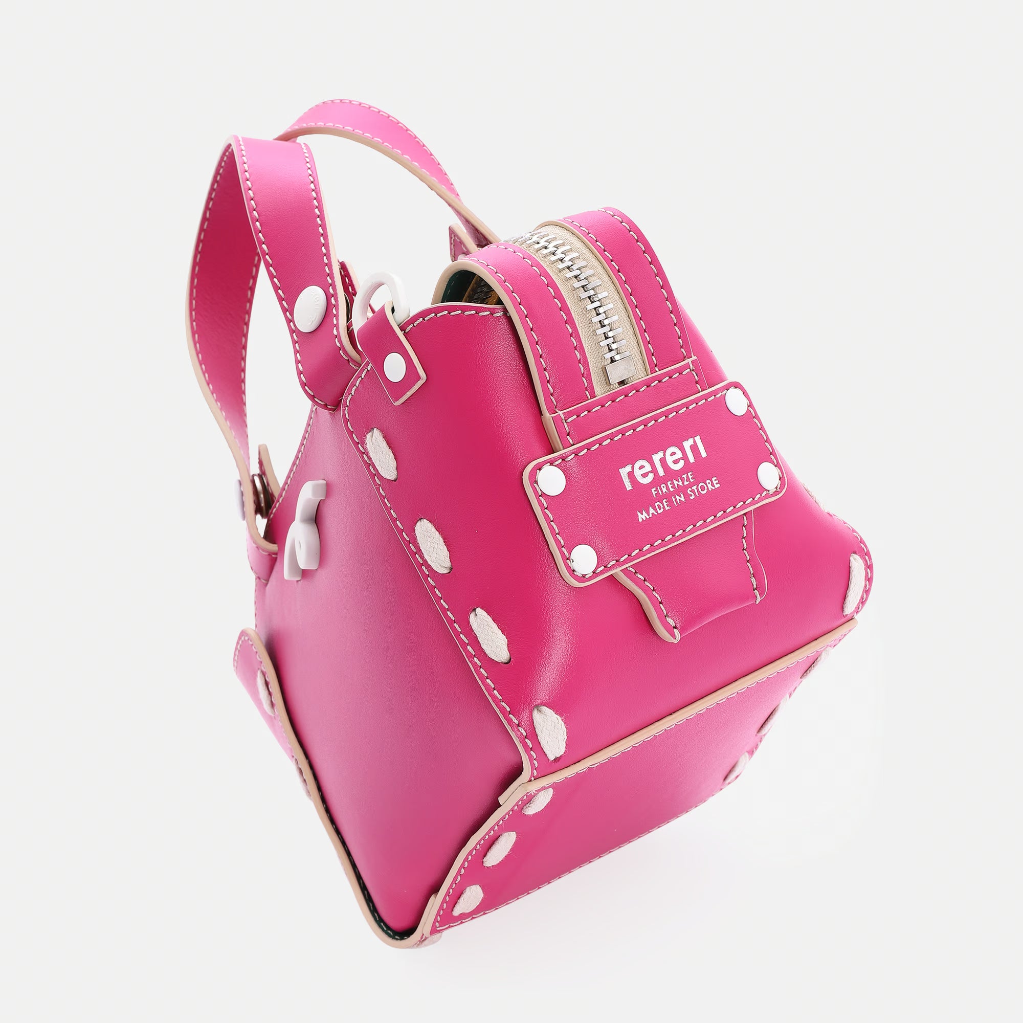 Margherita Bag XS Fuchsia Pink/White Details