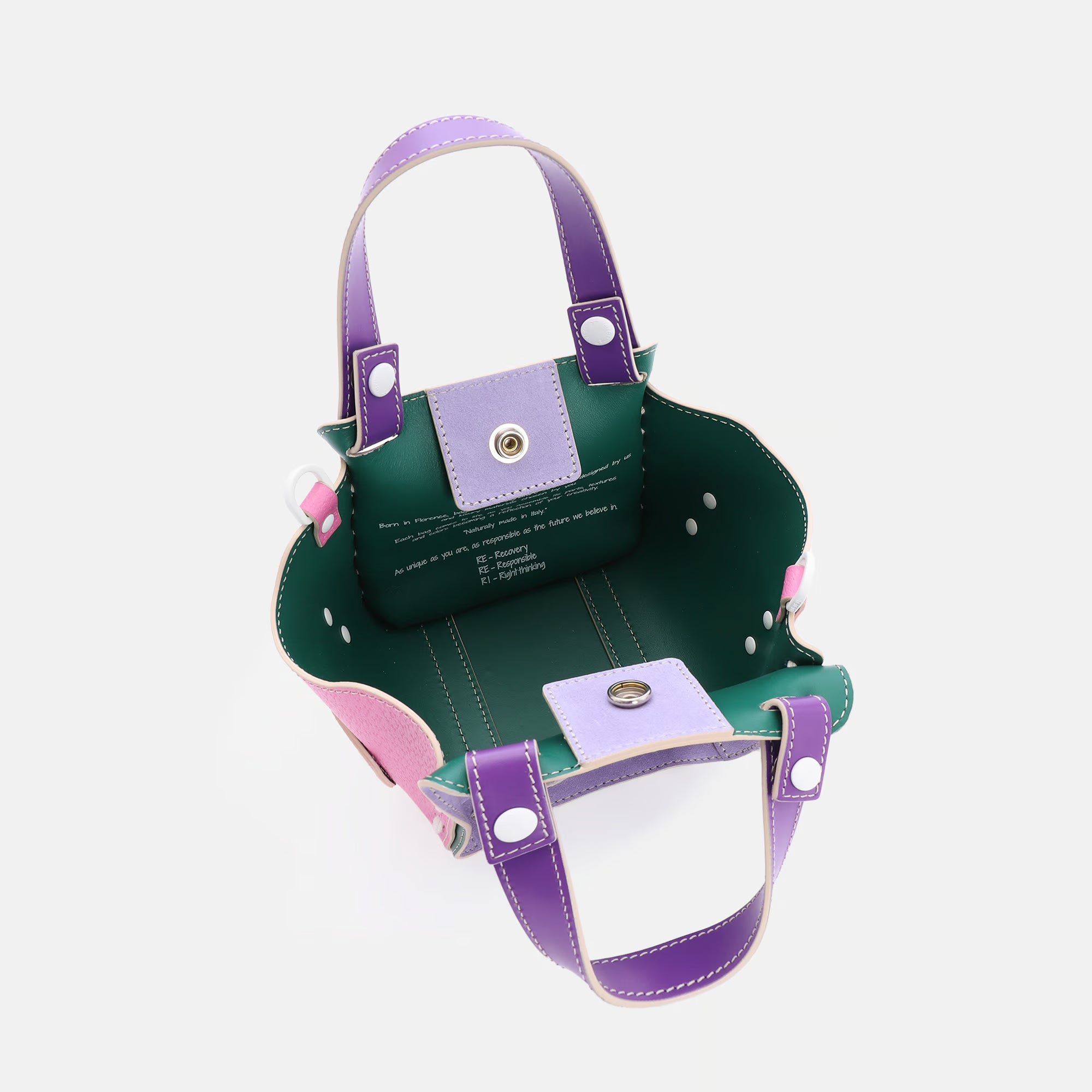 Borsa Fede XS Lilla/Rosa – Open