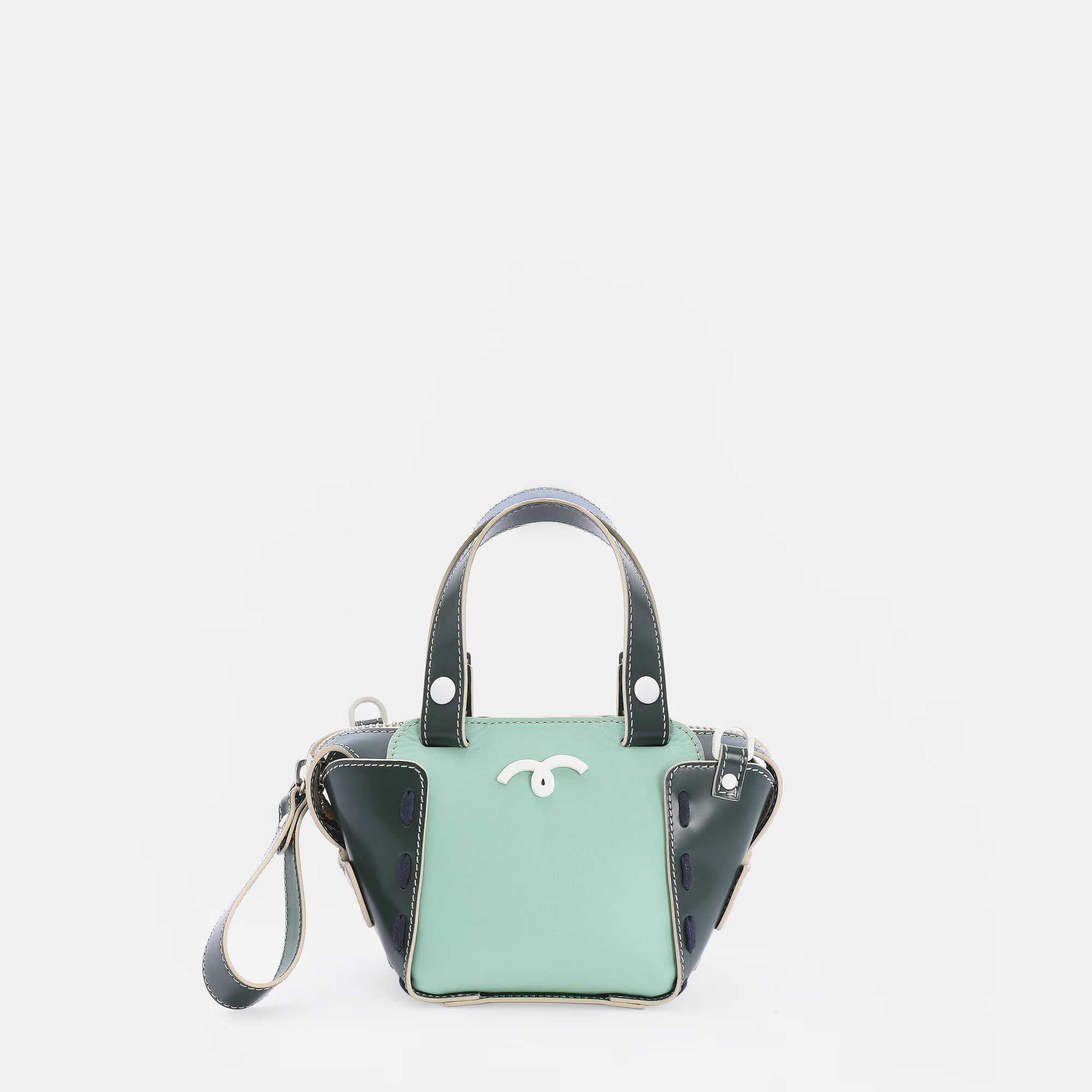 Margherita Bag XS Aquamarine/Bottle Green